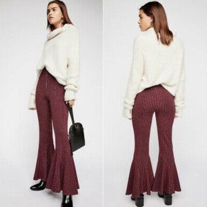 Free People Mari Ponte Flare Pant Winterberry